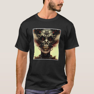 Scenary Skull Horror Nightmare Creepy Face Unique T-shirt