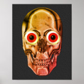 Scenary Skull Red Eyeballen Poster (Voorkant)