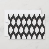 Scenary White Halloween Waterverf Pattern Save The Date (Achterkant)