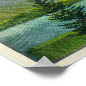 Scene bij Shepperd's Dell op Columbia River Poster (Hoek)