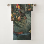 Scène botanique de perroquets et ananas (En situation)