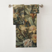 Scène botanique vintage oiseaux fleurs au paradis (En situation)