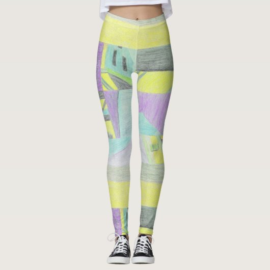 Scène brisée leggings jaunes (Devant)