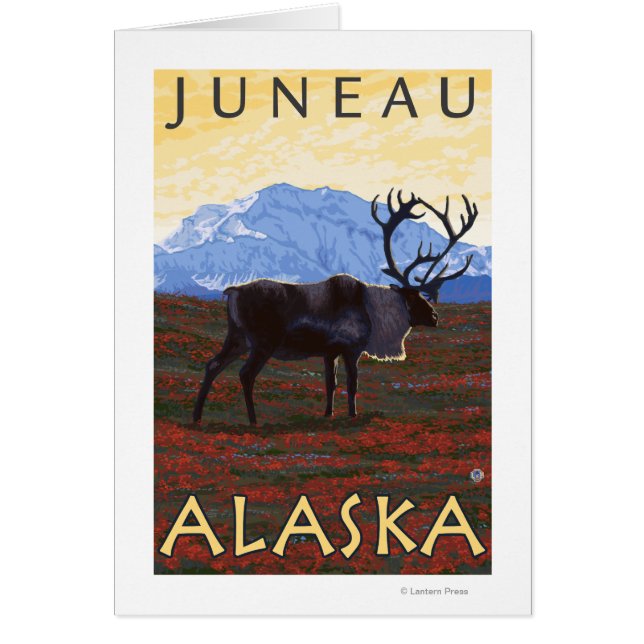 Scène Caribou - Juneau, Alaska (Devant)