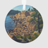 Scène côtière pittoresque dans le parc national Ac (dos)