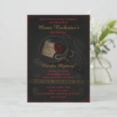 Scène criminelle Meurtre Mystère Fête Invitation (Debout devant)