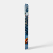 Scene d'arbre de Noël Cute Deer Fawn Snowman (Côté gauche)