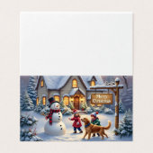 Scène d'art de Noël enneigée et cosy (Outside Unfolded)