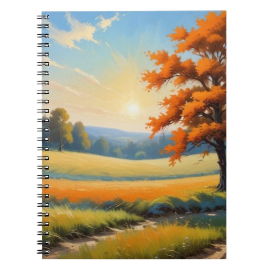Scène d'automne Carnet spirale (Devant)