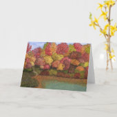 Scène d'automne de carte (Fleur jaune)