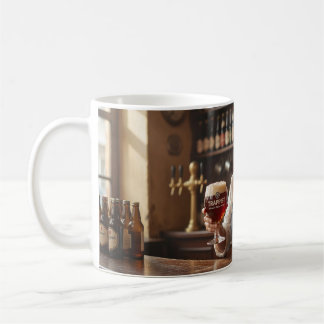 Scène de barman de taverne belge chaleureuse Mug