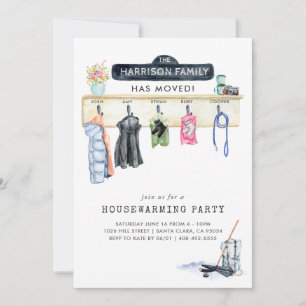 Scène de buanderie Invitation à une fête de pend