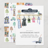 Scène de buanderie | Invitation à une fête de pend (Devant / Derrière)