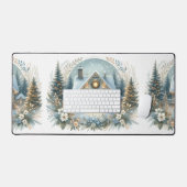 Scène de Cabane enneigée lumineuse (Clavier et souris)