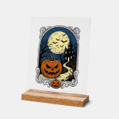 Scène de citrouille hantée Art vectoriel Halloween (Angle)