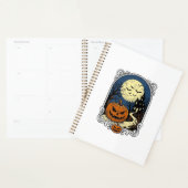 Scène de citrouille hantée Art vectoriel Halloween (Devant avec enveloppe)