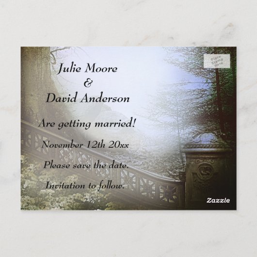 Scène de forêt enchantée, carte de sauvegarde de l (Dos)