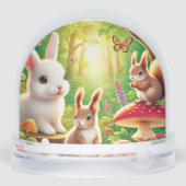 Scène de forêt lunaire avec lapins, écureuils (Arrière)