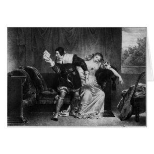 Scène de la lettre du cousin