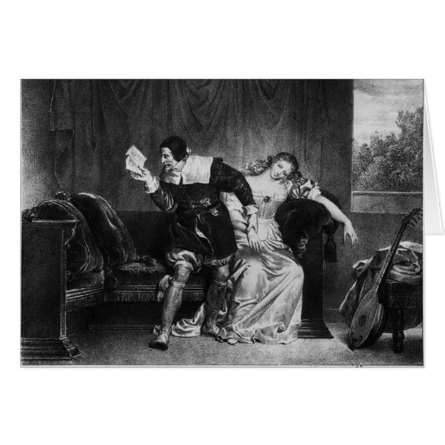 Scène de la lettre du cousin (Devant horizontal)