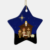 Scène de la Nativité adorable Ornement de l'étoile (Droite)