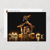 Scène de la nativité des elfes de maïs - Carte de  (Devant / Derrière)