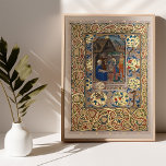 Scène de la Nativité illuminée Poster médiéval de<br><div class="desc">Découvrez le mélange divin de tradition et d'art avec notre affiche de la crèche illuminée. Inspiré par le riche héritage des manuscrits médiévaux, cet article présente la scène de la Nativité chère, dépeinte avec une attention exquise aux détails et aux couleurs vintages vibrantes. L'oeuvre est encadrée par une bordure ornée...</div>