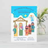 Scène de la Nativité moderne Invitation à la fête  (Debout devant)