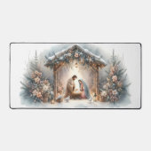 Scène de la Nativité rustique avec fleurs d'hiver (Recto)