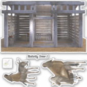 Scene de la nativité Sticker vinyle amovible Set 1 (Devant)