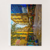 Scène De La Rue De Barcelone. Jigsaw Puzzle (Vertical)