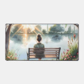 Scène de lac aux reflets de coucher de soleil (Recto)