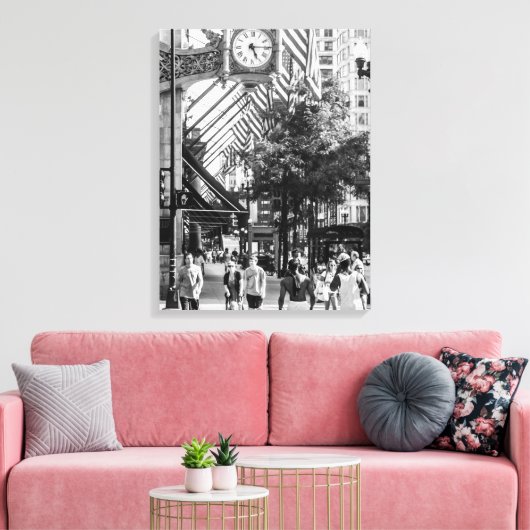 Scène de l'état| Toile de portrait noir et blanc (Insitu(Salon))