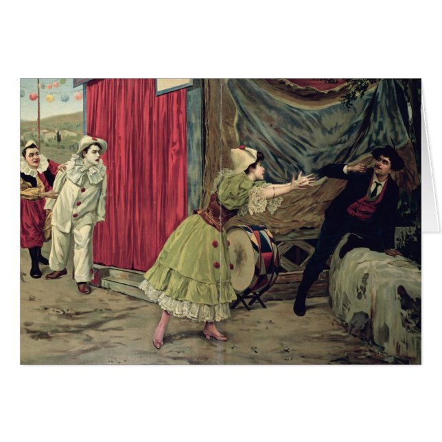 Scène de l'opéra 'Pagliacci (Devant horizontal)