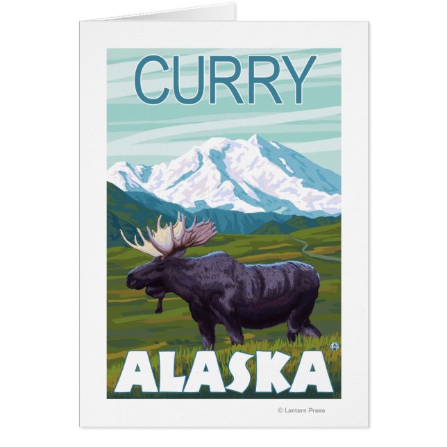 Scène de l'orignal - Curry, Alaska (Devant)