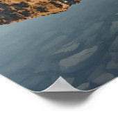 Scène de miroir alpin - Affiche de paysage paisibl (Coin)