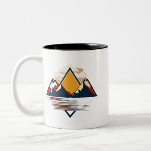 Scène de montagne Serene - Mug à deux tons 11 oz