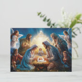 Scène de Nativité Baby Jesus Carte de Noël #1 (Debout devant)