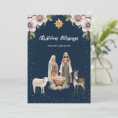 Scène de Nativité Cartes de Noël chrétiennes (Debout devant)