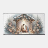 Scène de Nativité Rustique avec Fleurs d'Hiver (Recto)