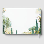 Scène de nature à l'aquarelle verte tranquille (Verso)