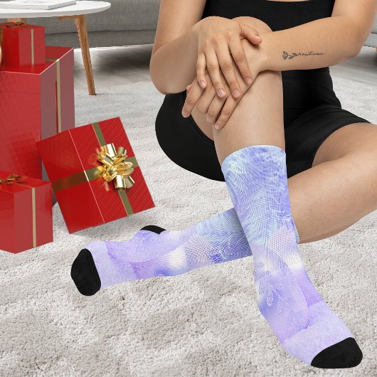 Scène de neige avec ornements et teinte bleue Neig