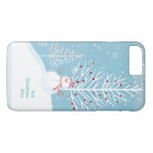 Scène de neige de Noël avec étui de téléphone Snow (Dos (Horizontal))