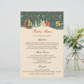 SCÈNE DE NEIGE DE NOËL | MENU DE FÊTE DE NOËL (Debout devant)