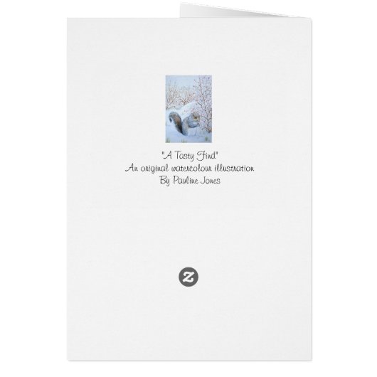 scène de neige d'écureuil gris (Dos)