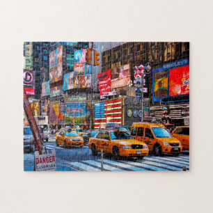 Scène De New York Street. Jigsaw Puzzle