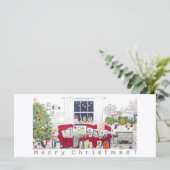 Scène de Noël à la maison - Carte blanche (Debout devant)