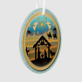 Scène de Noël avec l'Enfant Jésus dans la crèche (devant)