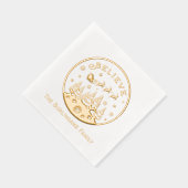 Scène de Noël avec texte "Croire" Nom de famille (Droite)