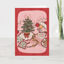 Scène de Noël cosy Carte de vacances aquarelle